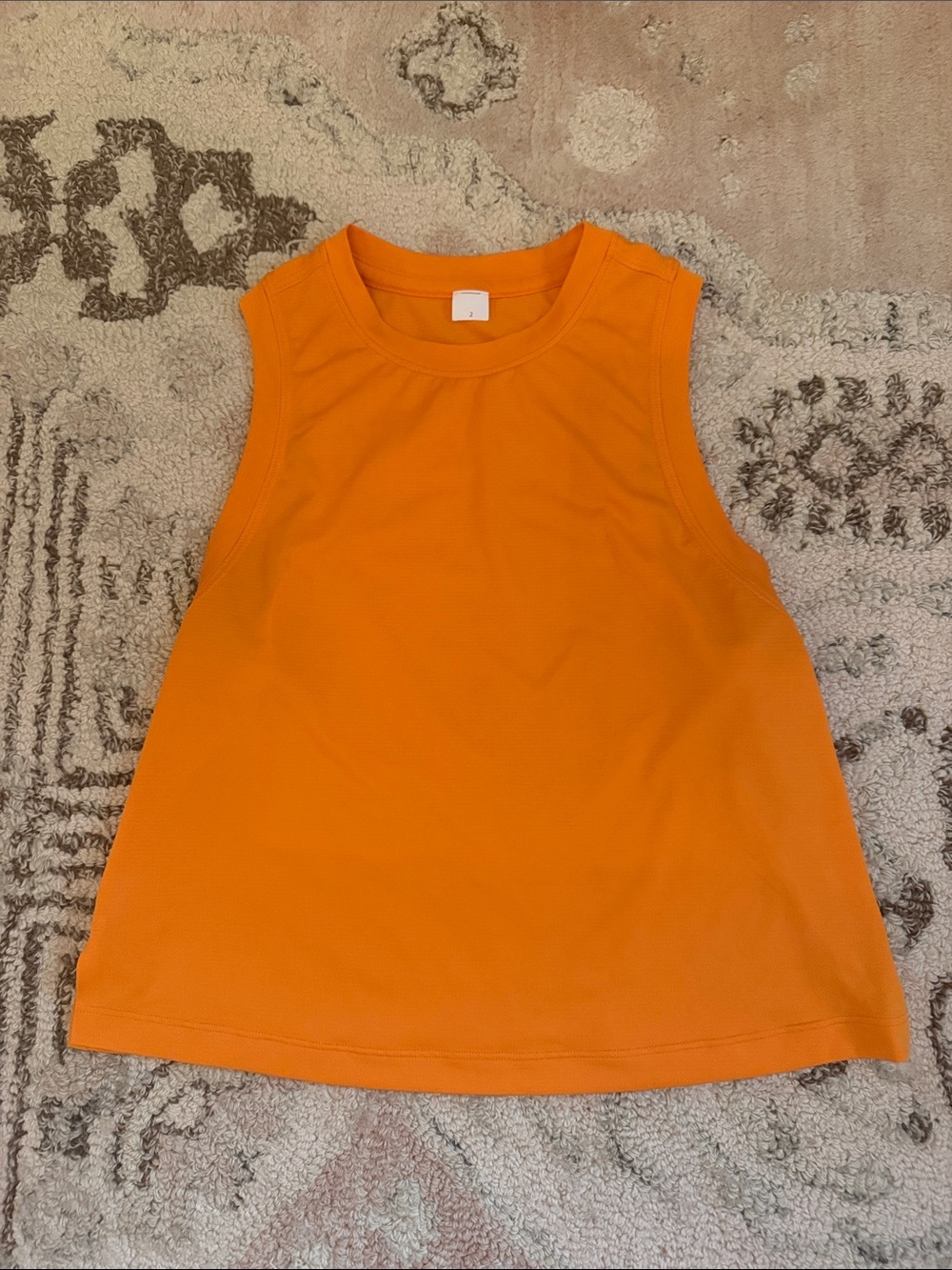 lululemon athletica Orange Performance Tank